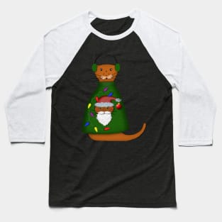 Oliver The Otter In Nana's Ugly Sweater Baseball T-Shirt